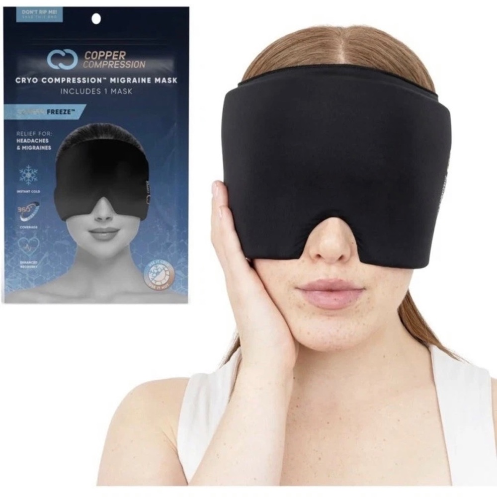 Copper Compression CopperFreeze Migraine Mask- Relief, Headaches & Puffy Eyes🔥 - Picture 5 of 11